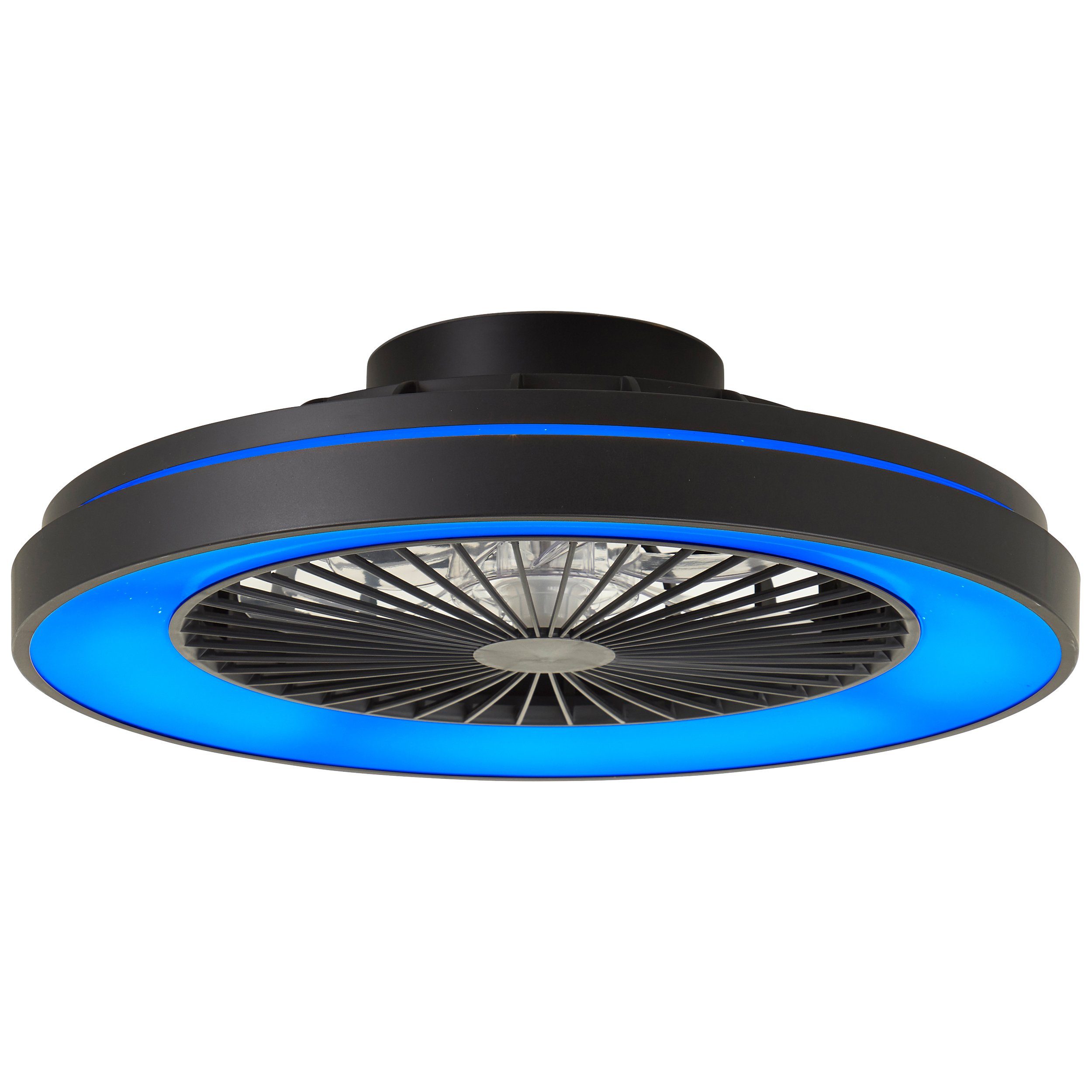 Lightbox Deckenleuchte, Dimmfunktion, - Ventilator, cm, integriert, warmweiß digitales mit RGB, 48,5 LED kaltweiß, fest LED dimmbar CCT, Deckenlampe