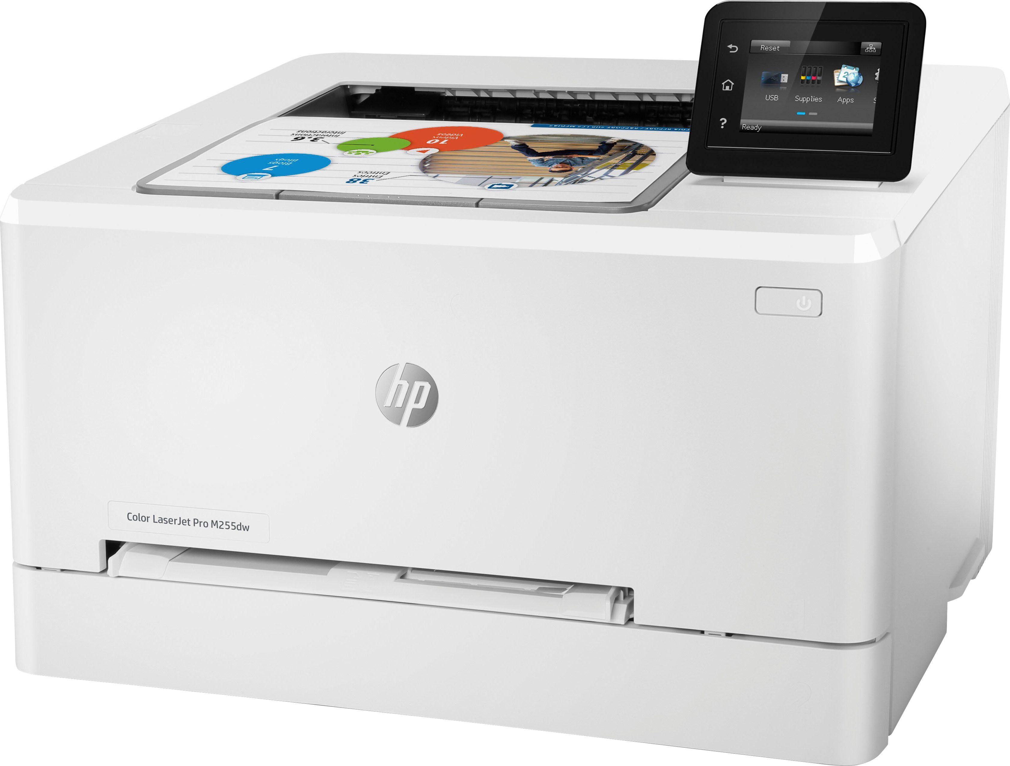 Wi-Fi Pro Direct, LaserJet M255dw HP Instant kompatibel) Multifunktionsdrucker, Ink HP+ (WLAN Color (Wi-Fi),