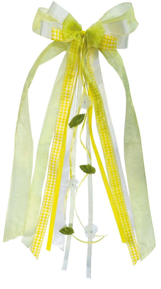 Nestler Schultüte Nestler Schultütenschleife creme/gelb/naturfarbig 23x50cm