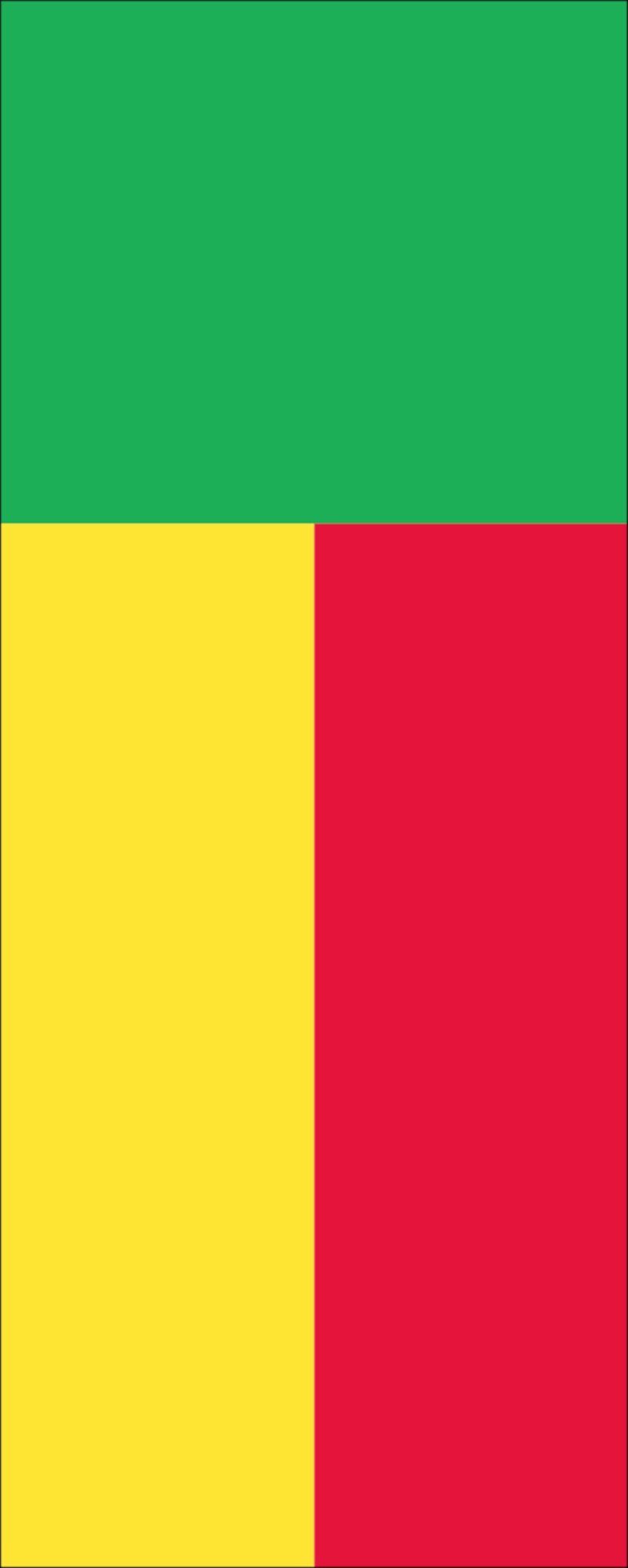 160 Flagge Hochformat Benin g/m² flaggenmeer