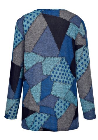 MIAMODA Пуловер с модный Patchdruck