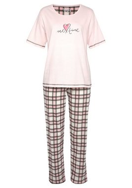 Vivance Dreams Pyjama (Packung, 4 tlg) im Doppelpack mit Karomuster