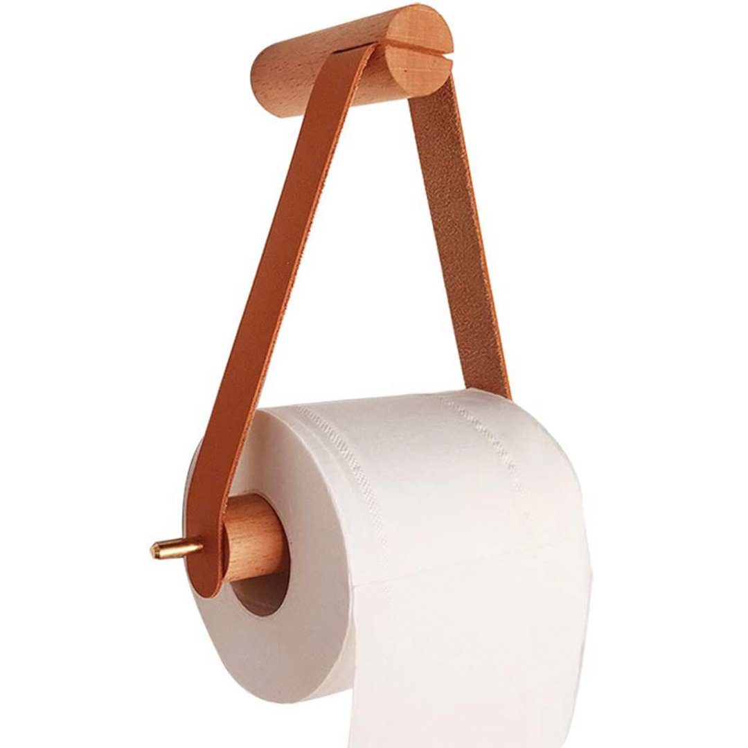 Badezimmer Toilettenpapierhalter,Kreativer Toiletten Toilettenpapierhalter (1-St), SOTOR Badezimmerdekoration Toilettenpapierhalter Toilettenpapierhalter für Holz