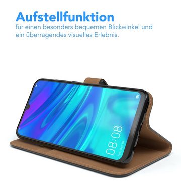 EAZY CASE Handyhülle Uni Bookstyle für Huawei P Smart (2019) 6,21 Zoll, Schutzhülle mit Standfunktion Kartenfach Handytasche aufklappbar Etui