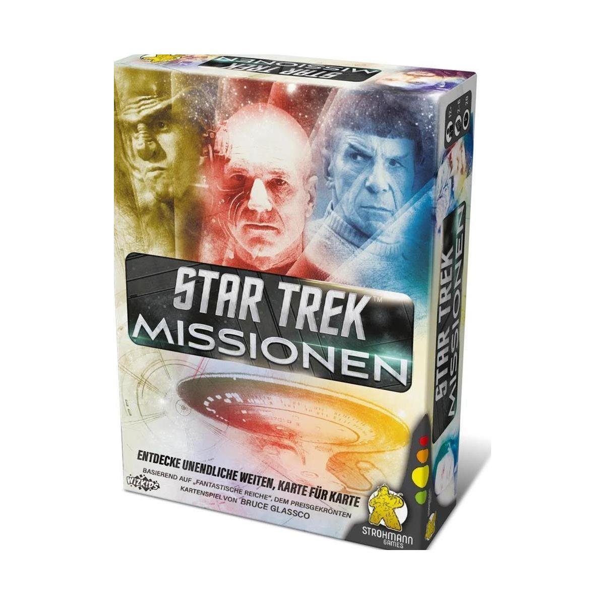 Strohmann Games Spiel, Familienspiel Star Trek: Missionen, Kartenspiel, für 2-6 Spieler, ab..., Strategiespiel