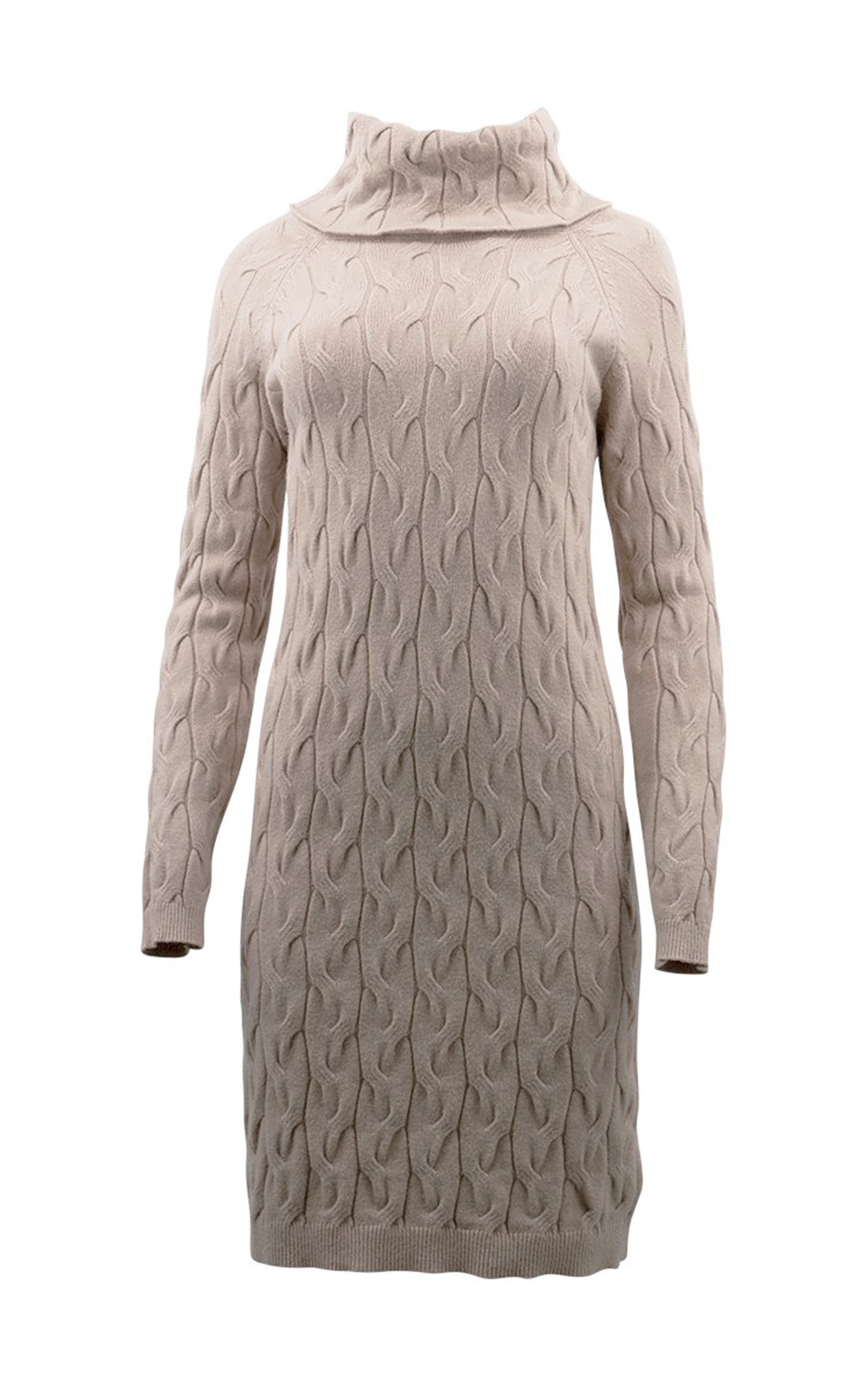 Passioni Strickkleid Feminines Strickkleid mit Rollkragen