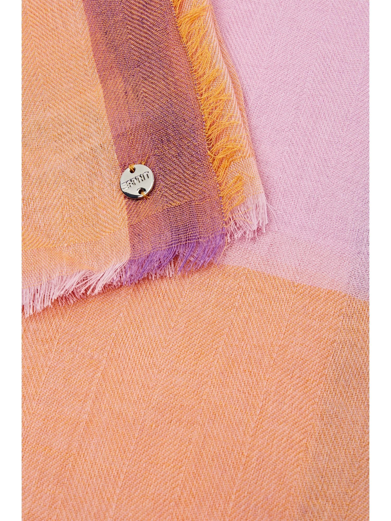 Esprit Modeschal Gewebter Schal im Dreifarben-Design LILAC