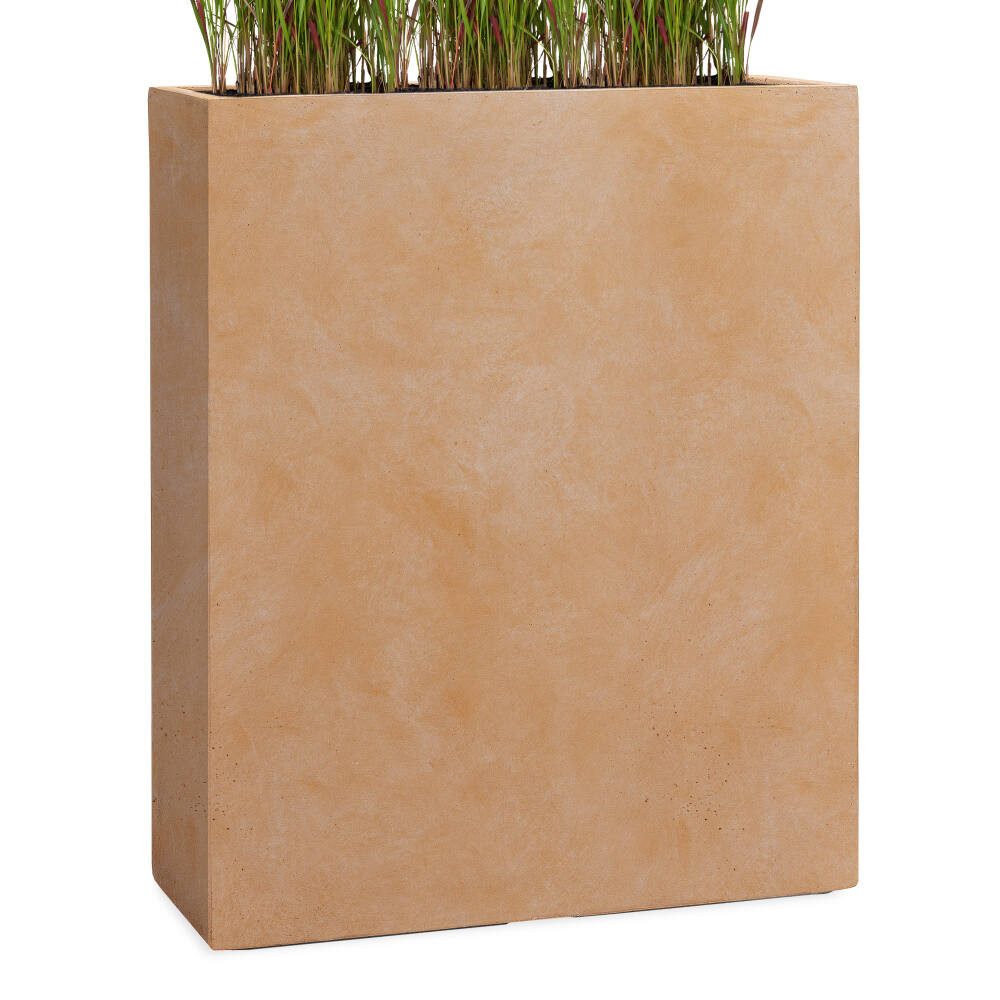 Pflanzwerk® Pflanzkübel DIVIDER Premium Blumenkübel Raumteiler Hochbeet Fiberglas, Fiberglas - Handgefertigt - Rechteckig - Frostbeständig