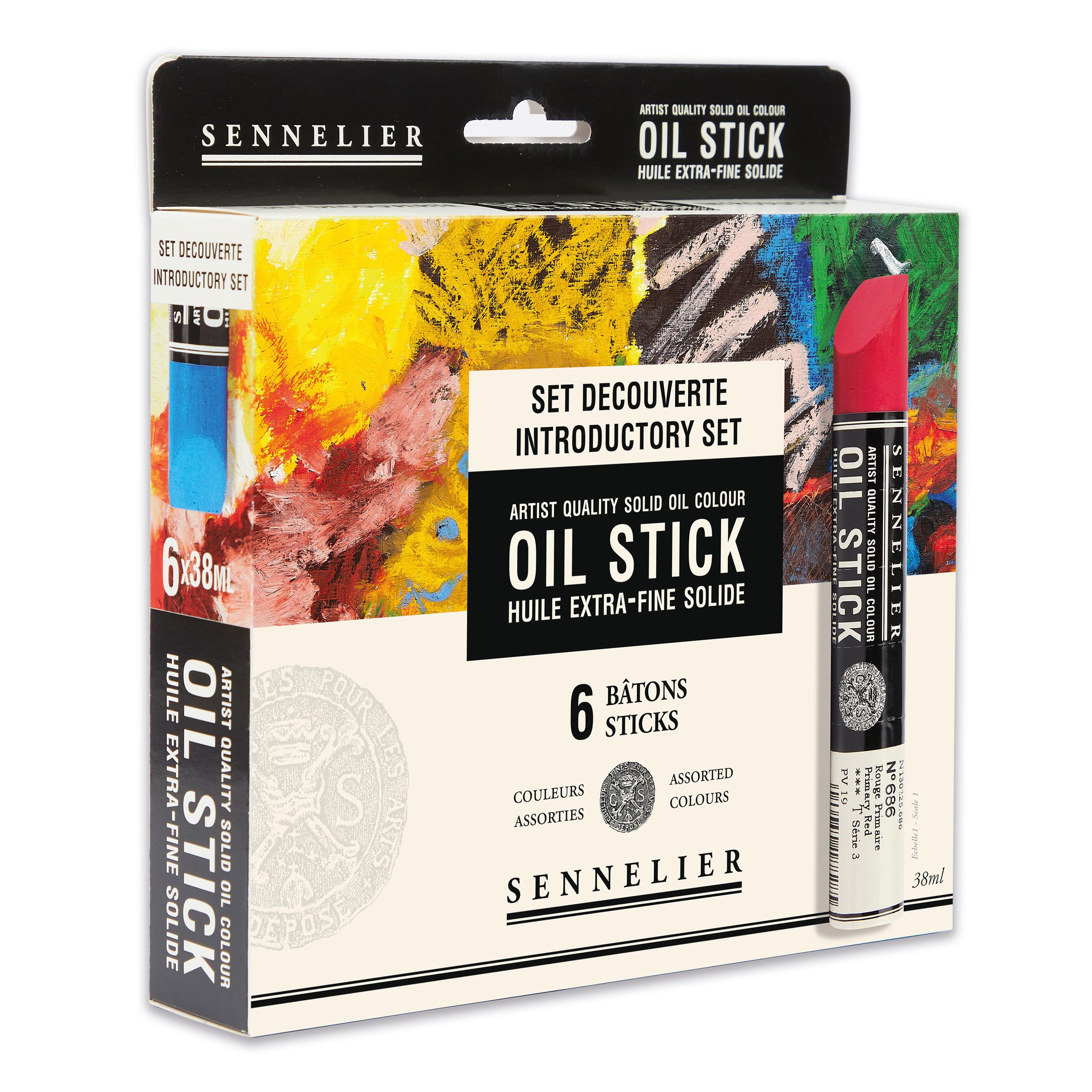 SENNELIER Ölfarbe Entdecker Set mit 6 Oil Sticks - Ölstick Set - N130123