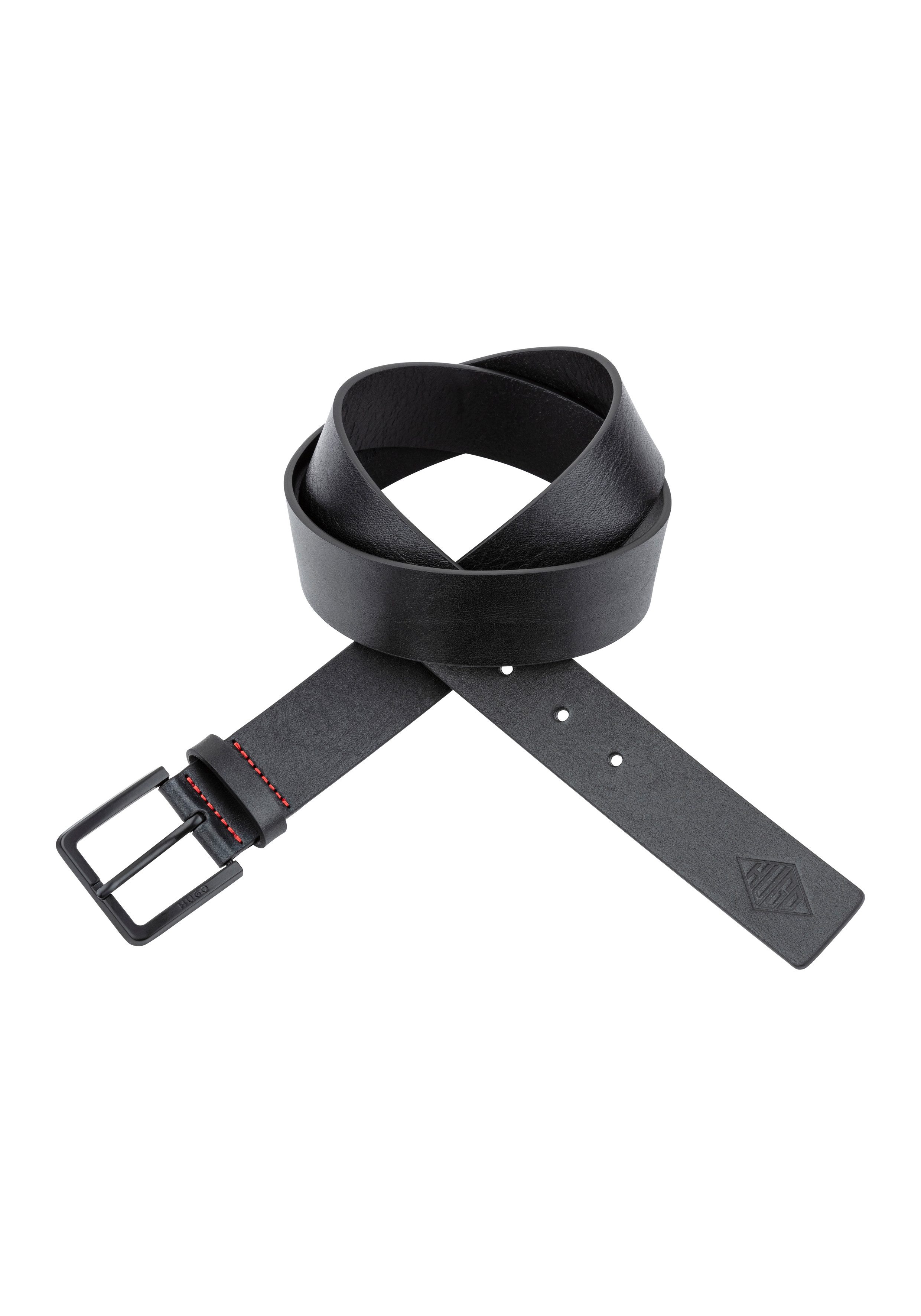 HUGO Ledergürtel Gionio-HUGO-Pr_Sz35 mit BOSS-Schriftzug günstig online kaufen