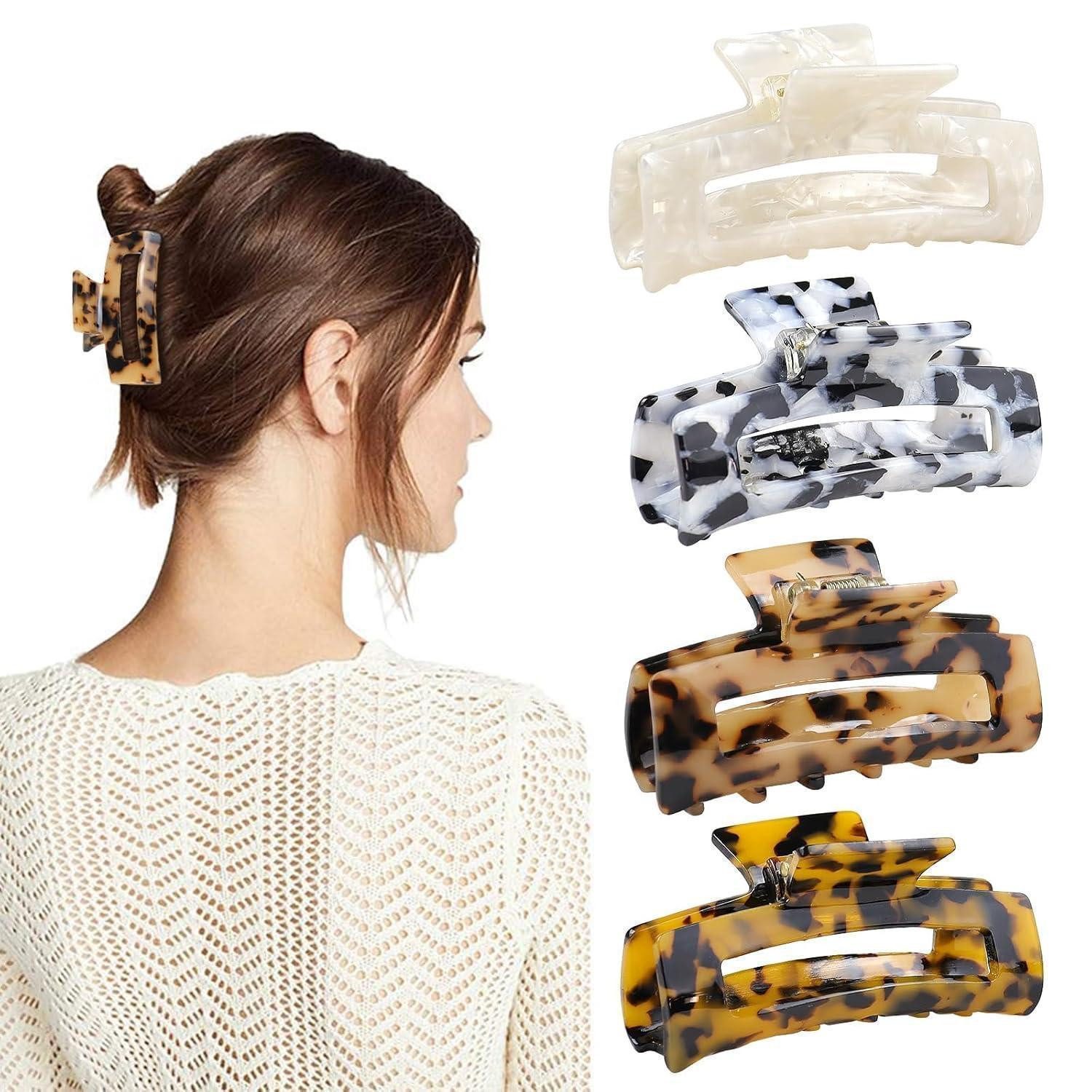 LuxusKollektion Haarklammer Haarklammern Set Rutschfeste Haarspangen Damen Leoparden Haarschmuck