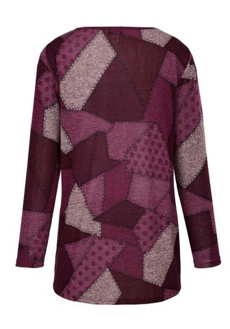 MIAMODA Пуловер с модный Patchdruck