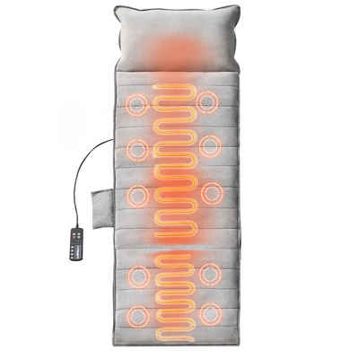 VEVOR Massagesitzauflage Ganzkörper-Massagekissen mit Wärme Massagekissen 10 Vibrationsmotoren