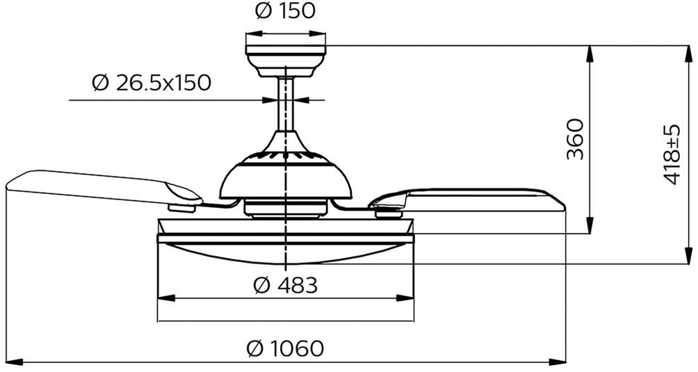 Philips Deckenleuchte Atlas LED 28W+35W, 2700-5500K, Nickel, Fernbedienung, Infrarot inkl., LED fest integriert, Farbwechsler, inkl. Fernbedienung