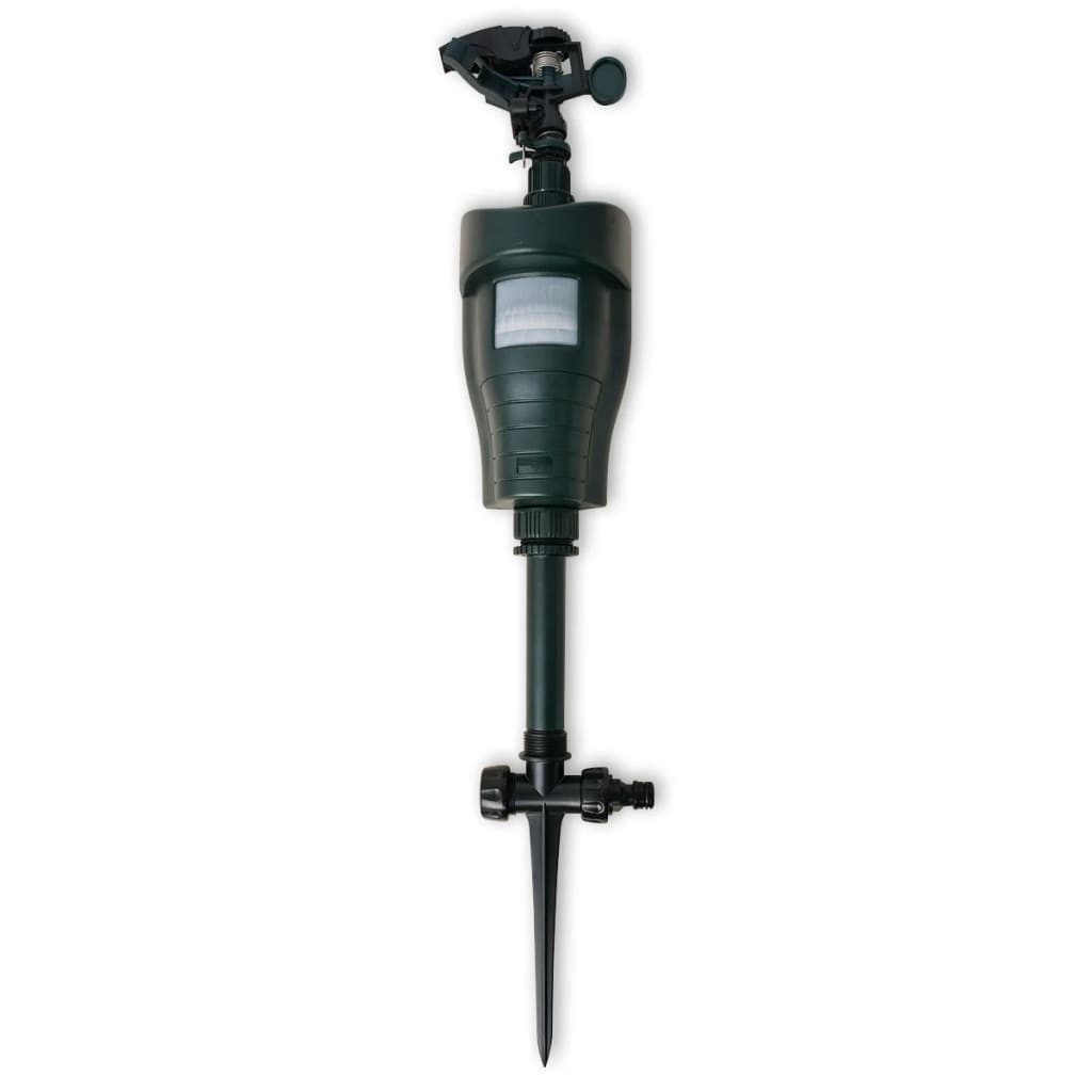 vidaXL Vogel-Schreck, Wasserstrahl-Tiervertreiber mit PIR-Sensor Dunkelgrün