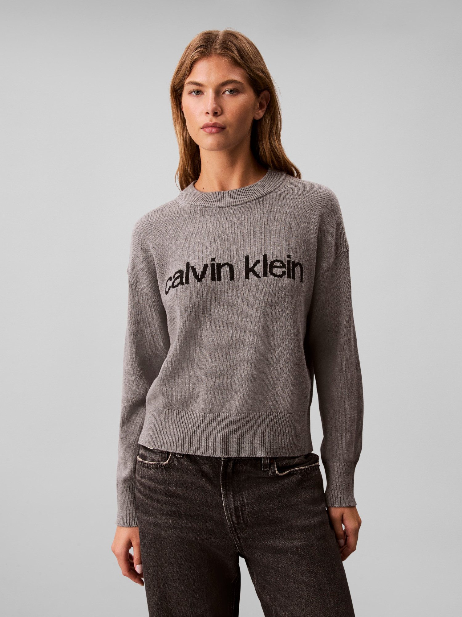 Calvin Klein Jeans Strickpullover Cotton Graphic günstig online kaufen