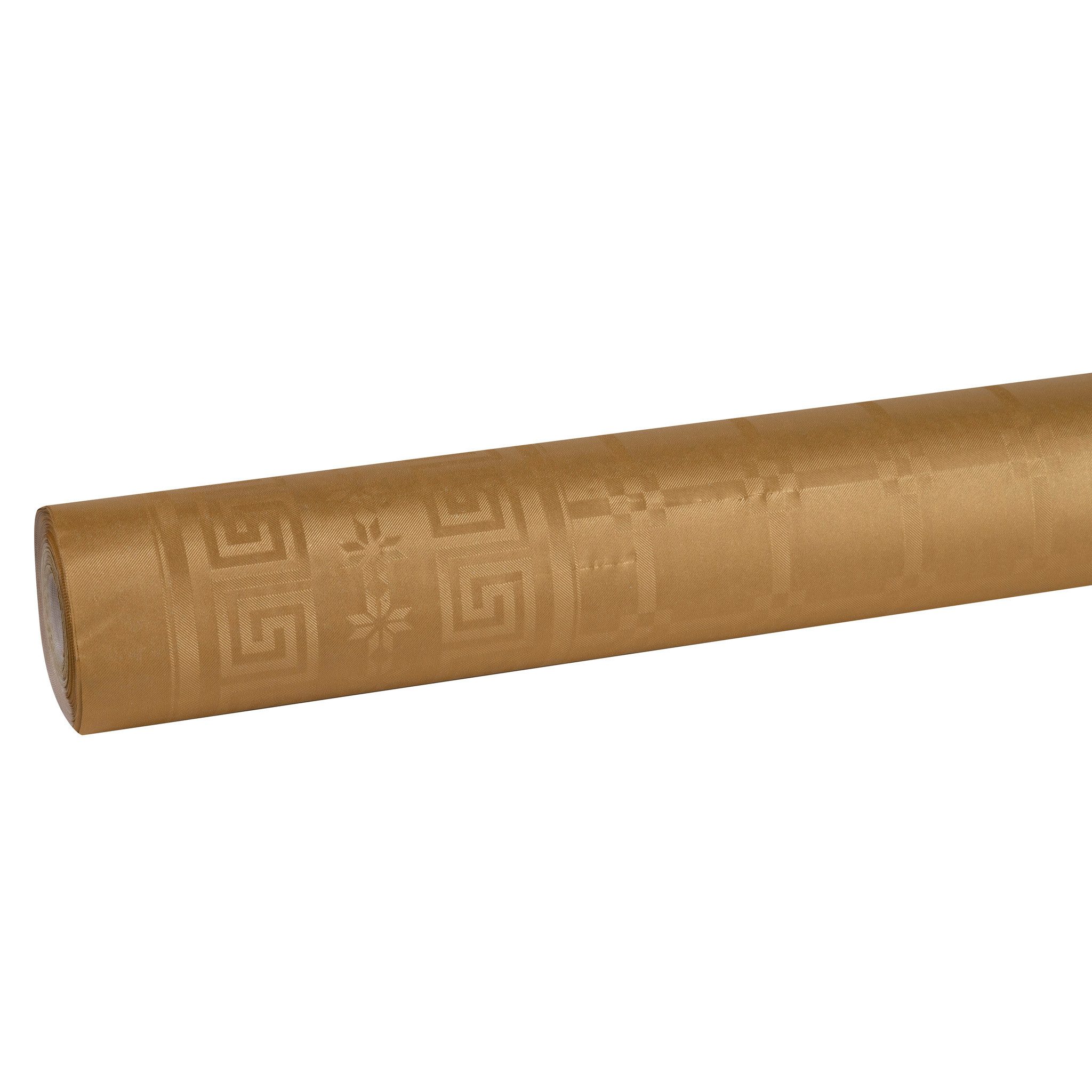 PROnappe Tischband 12x Papiertischdecke Rolle Damastprägung - 6x1,18m - Gold RD260657I