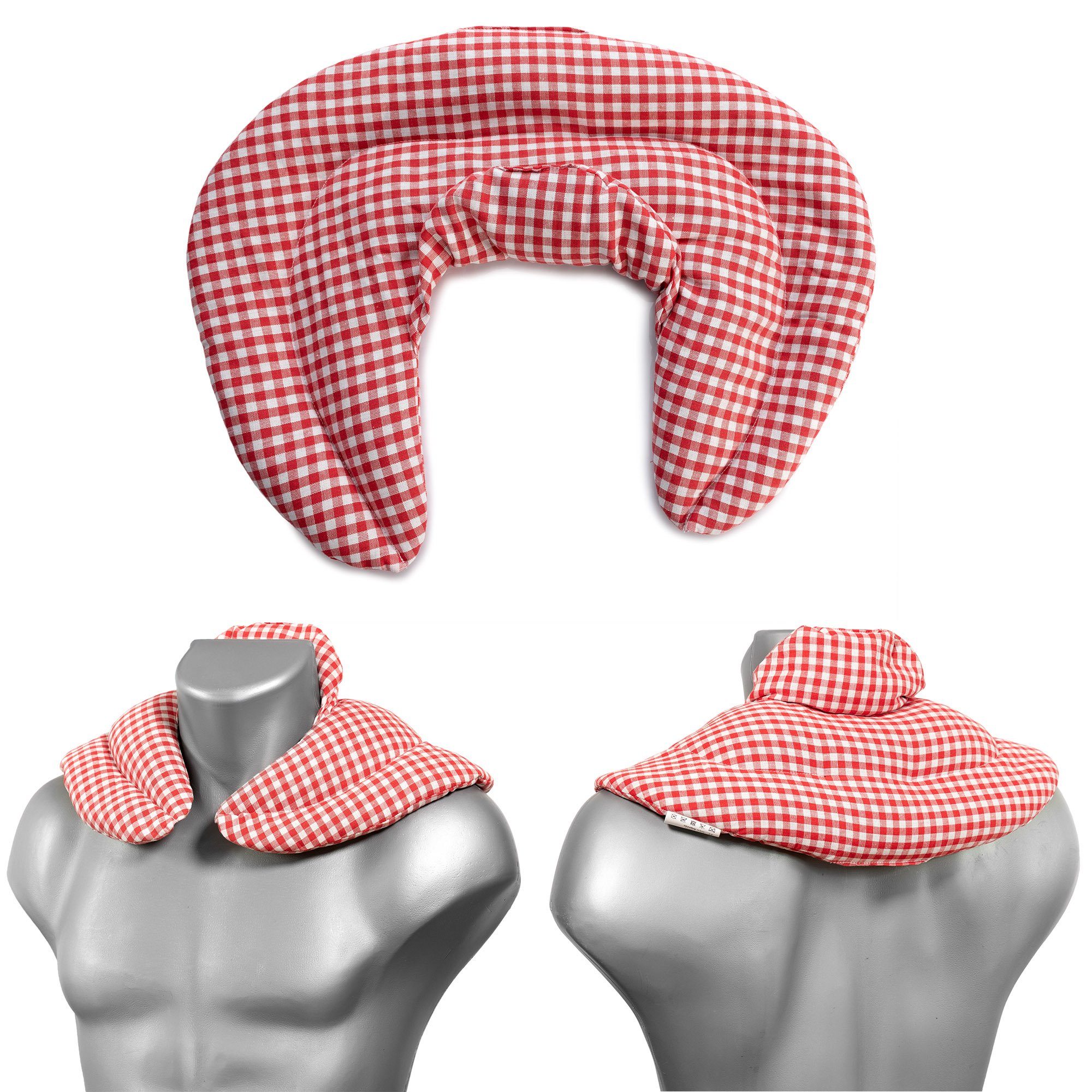 Giraffenland Wärmekissen Nackenhörnchen mit Stehkragen Kirschkernkissen - Wärme Nackenkissen, Wärmekissen>Mikrowelle/Backofen, Kältekissen>Kühlschrank/Gefriertruhe