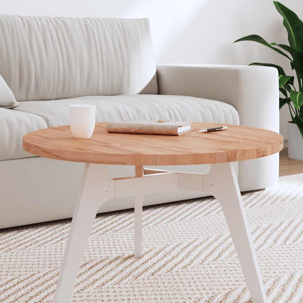 vidaXL Tischplatte Tischplatte Ø70x2,5 cm Rund Massivholz Buche (1 St)