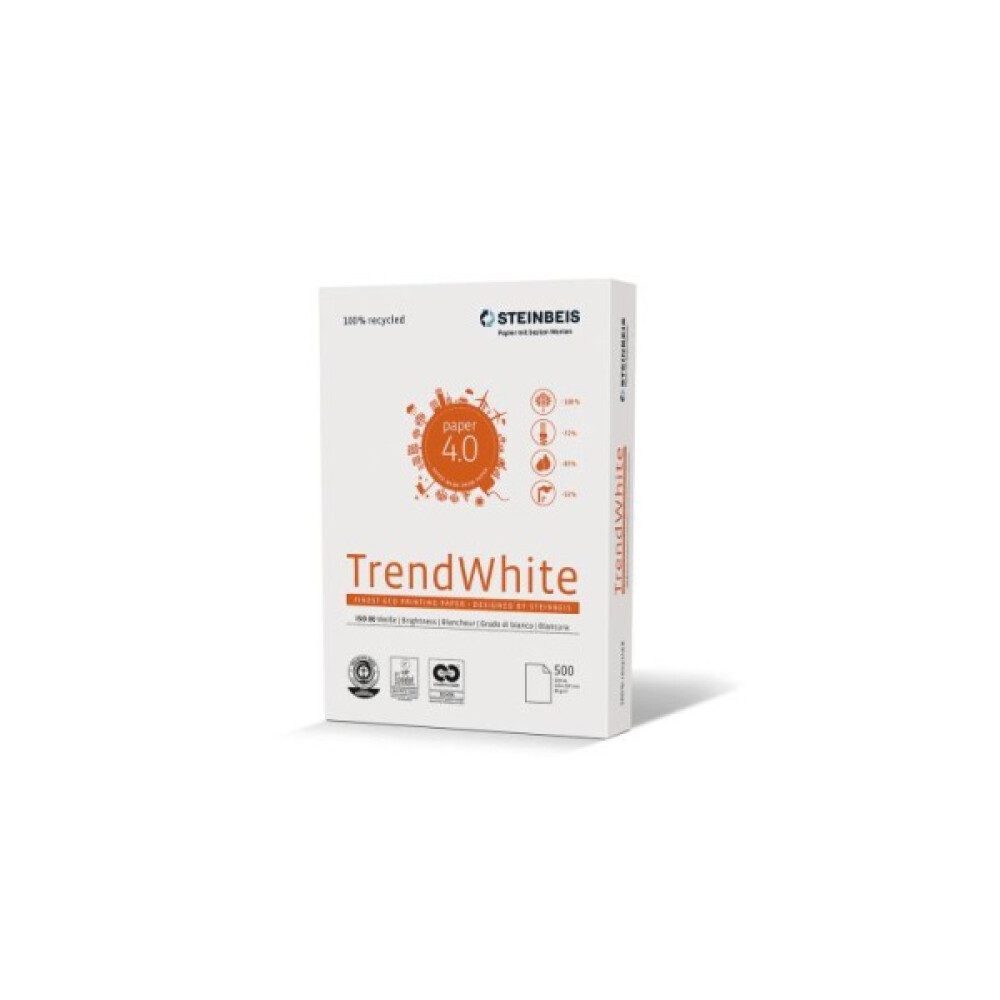 STEINBEIS Drucker- und Kopierpapier Steinbeis Trend White Kopierpapier DIN A3 80 g/m² Weiß 500 Blatt