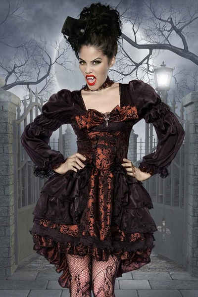 Vampir-Kostüm 4-tlg. Premium Gothic Vampir-Kostüm im Barockstil
