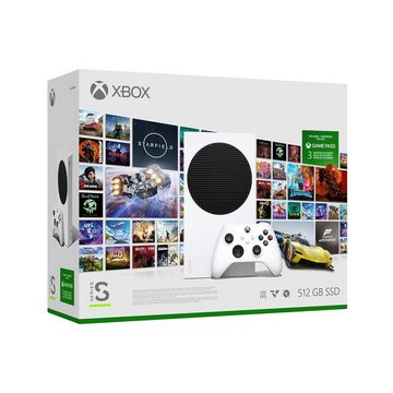 Microsoft Xbox Series S 512GB Starter Bundle + 3 Monate Game Pass (Set), Digital Edition