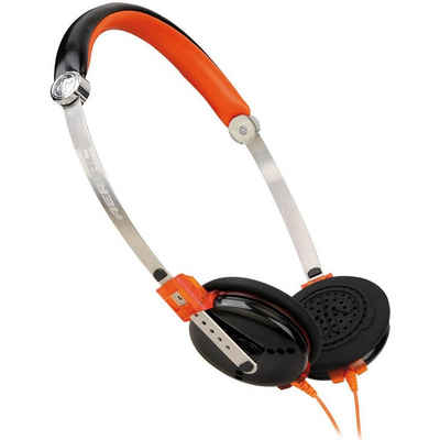 Aerial7 Fuse Sound-Disc On-Ear Headset Mikrofon Orange Headset (Mikrofon, Stereo, Kopfhörer Mikrofon am Kabel Kompakt + Leicht)