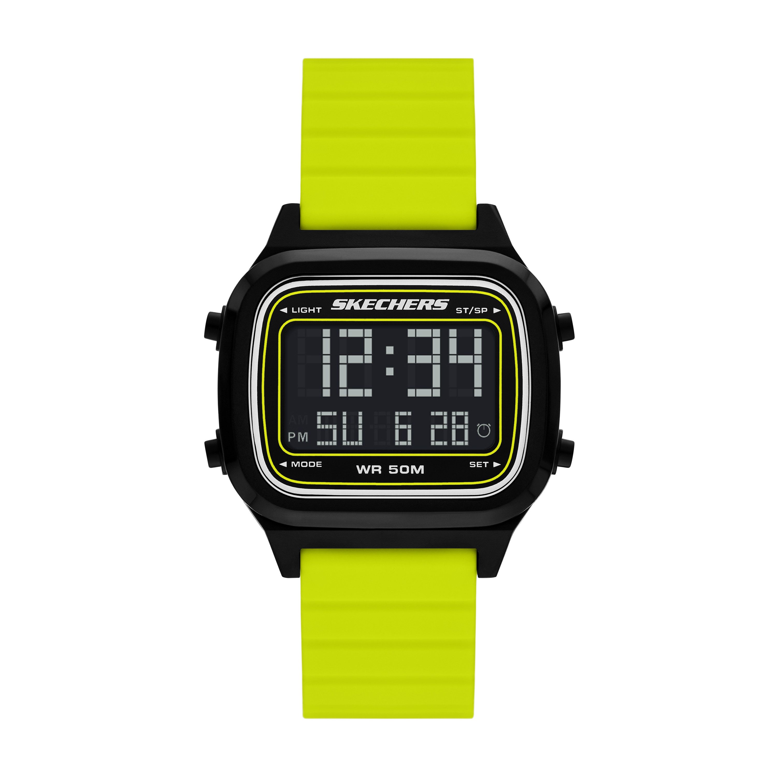 Skechers Chronograph FISKE SR5260, Quarzuhr, Armbanduhr, Herrenuhr, Silikonarmband, digital, Tag