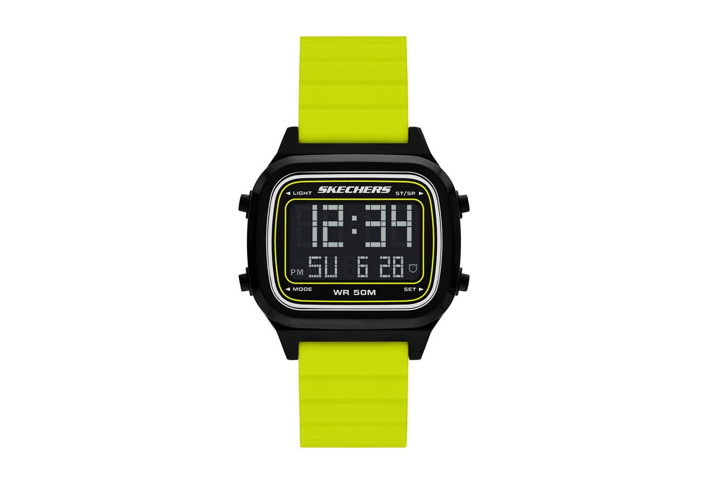 Skechers Chronograph FISKE SR5260, Quarzuhr, Armbanduhr, Herrenuhr, Silikonarmband, digital, Tag