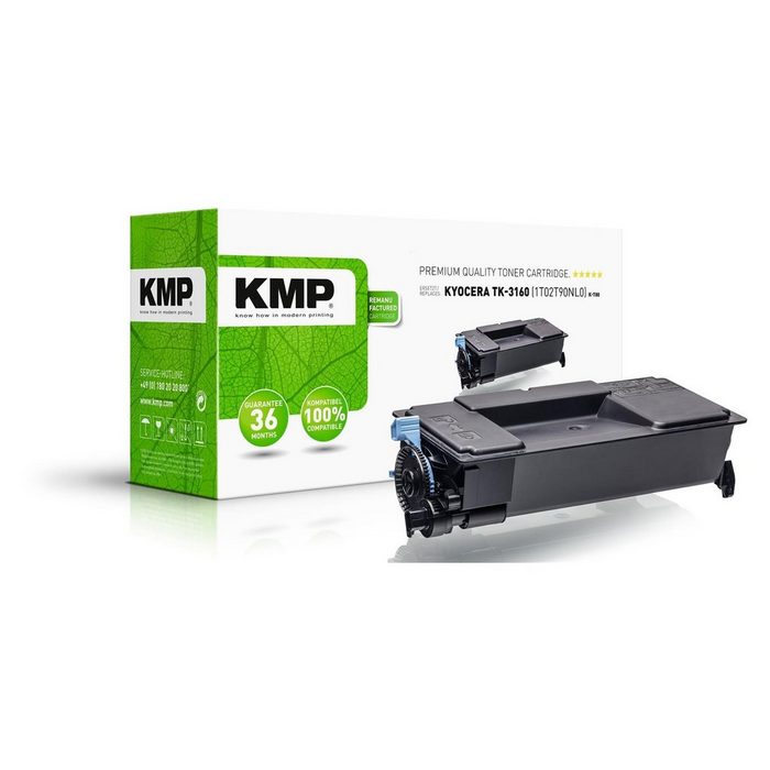 KMP Tonerpatrone Tonerkartusche ersetzt Kyocera TK3160 (1T02T90NL0)