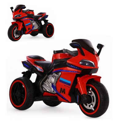 Moni Elektro-Kindermotorrad Kinder Elektromotorrad Legend, Belastbarkeit 30 kg, Musikfunktion MP3 LED-Leuchten Start-Taste 3-Räder
