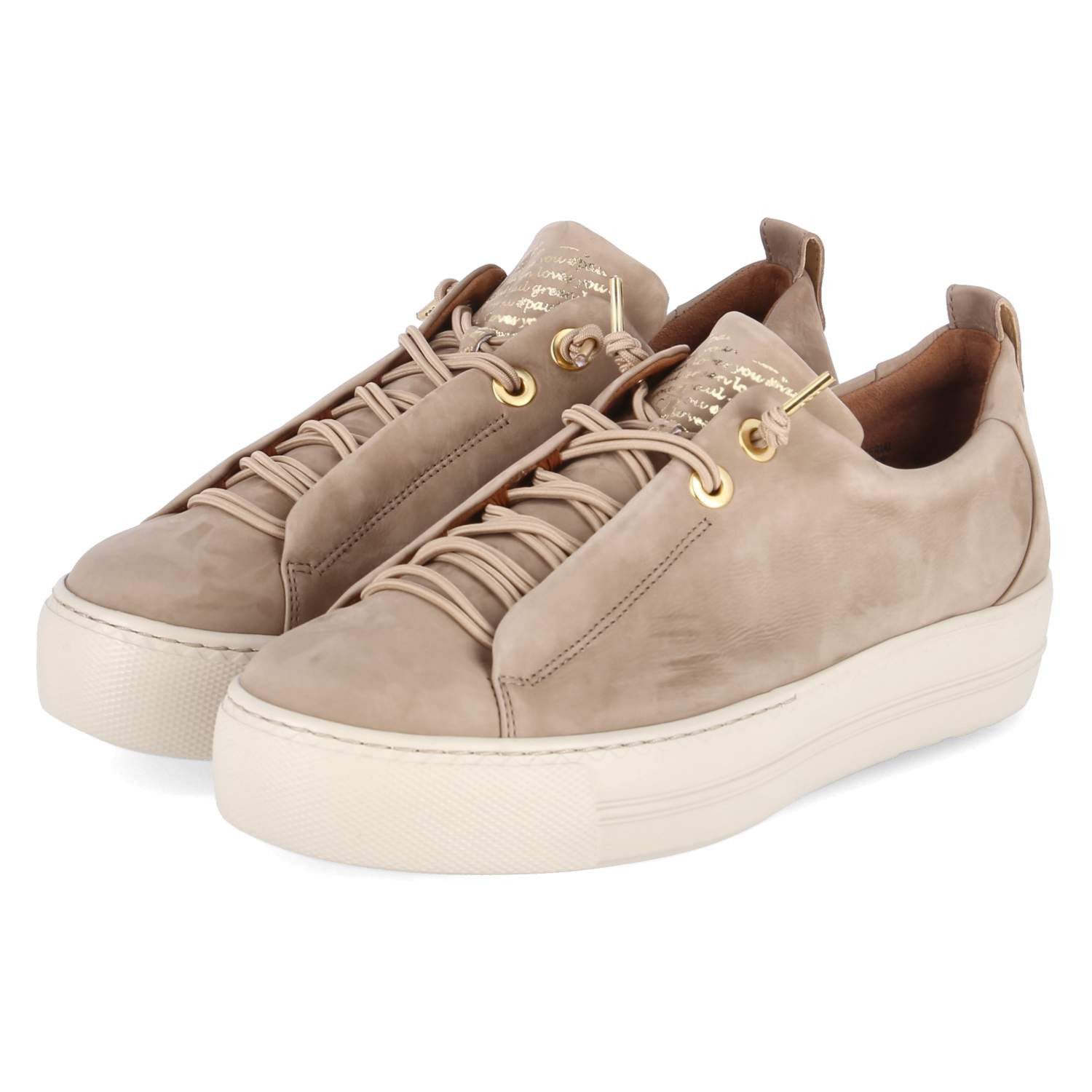 Paul Green Paul Green 5017-16 Damen Rauleder beige Schnürschuh günstig online kaufen
