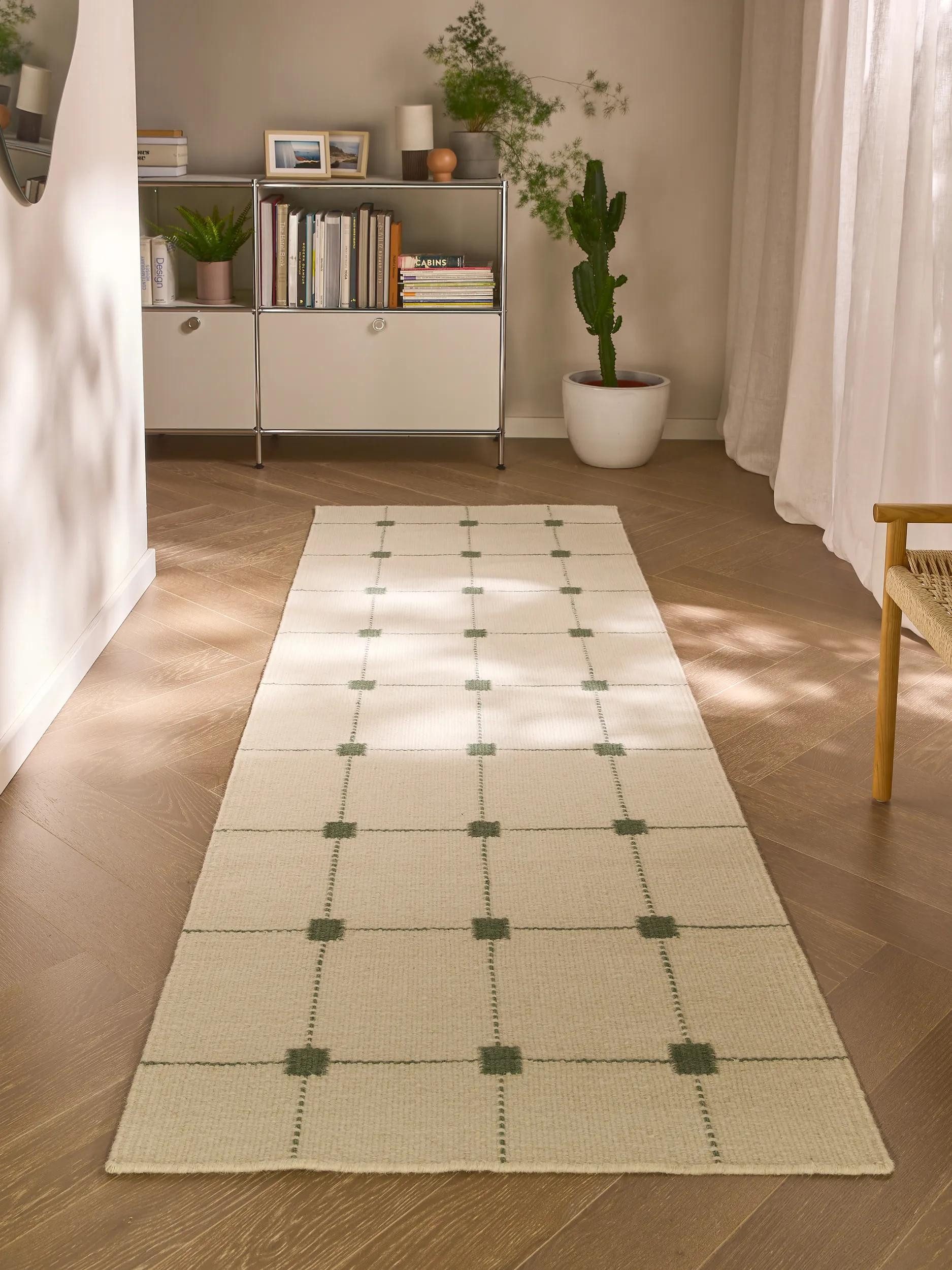 benuta Wollteppich Grady, rechteckig, Höhe: 5 mm, Kunstfaser, Berber, Ethno-Style, Wohnzimmer