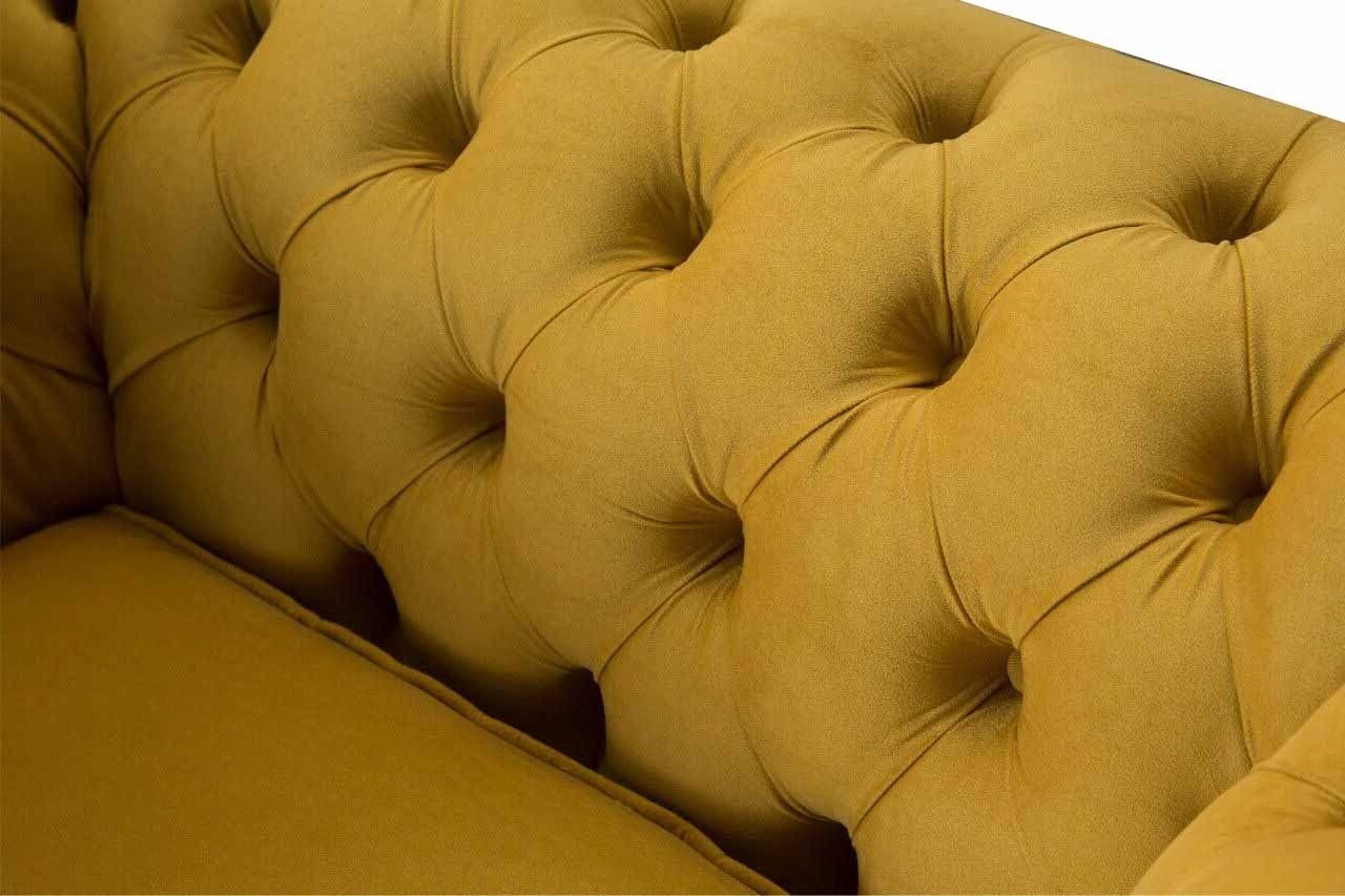 Sitzer, Textil Made In JVmoebel Design Lounge Gelb Relax Polster Luxus Sessel Sessel Europe