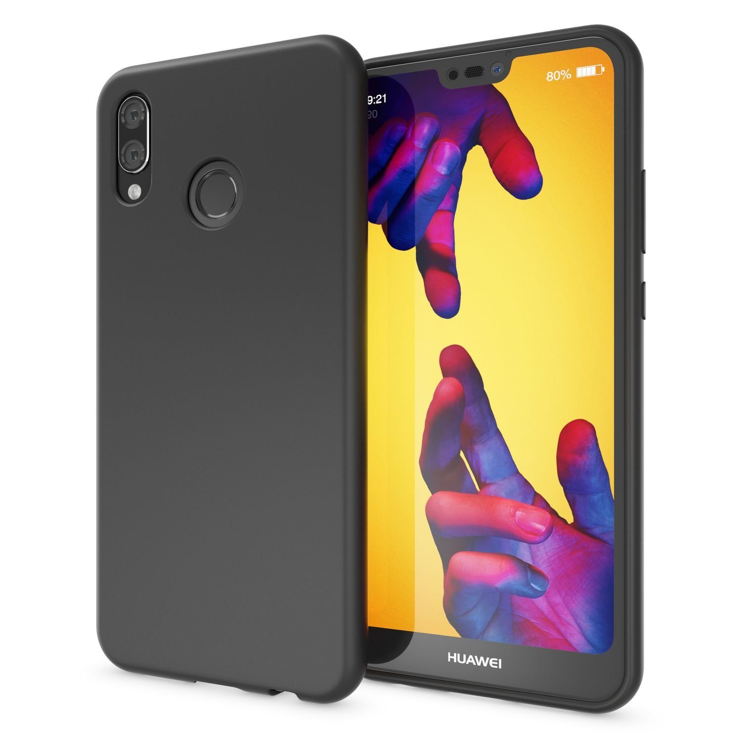 Nalia Smartphone-Hülle Huawei P20 Lite, Neon Silikon Hülle / Bunt Leuchtend / Rutschfest / Flexibel / Weich