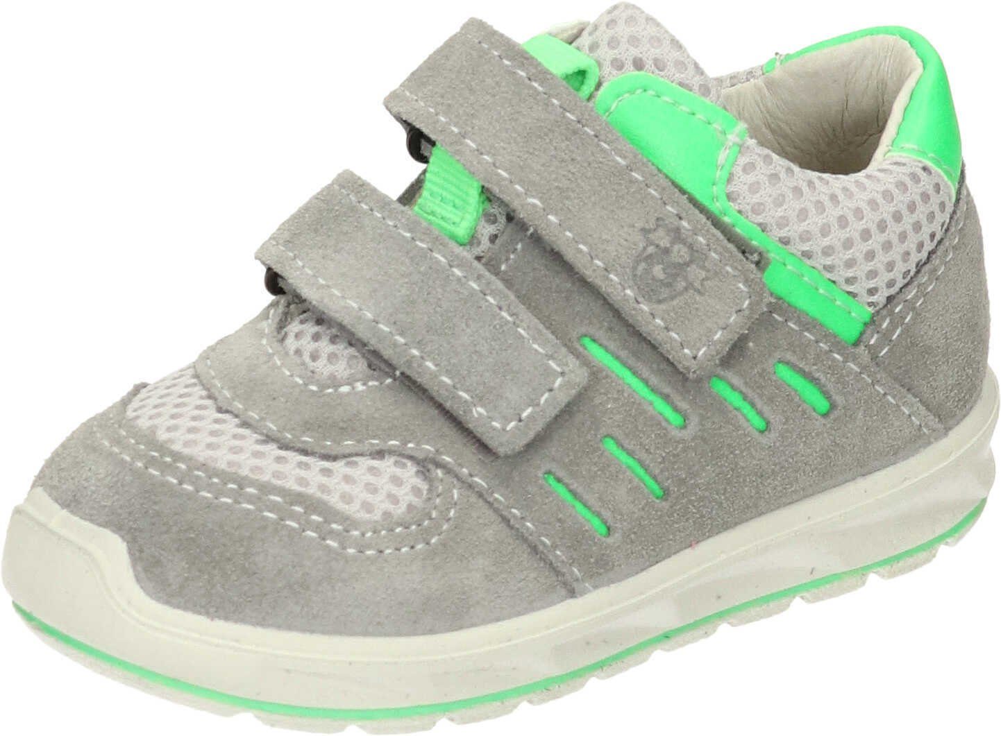 aus grau Klettschuhe Klettschuh Pepino Textil