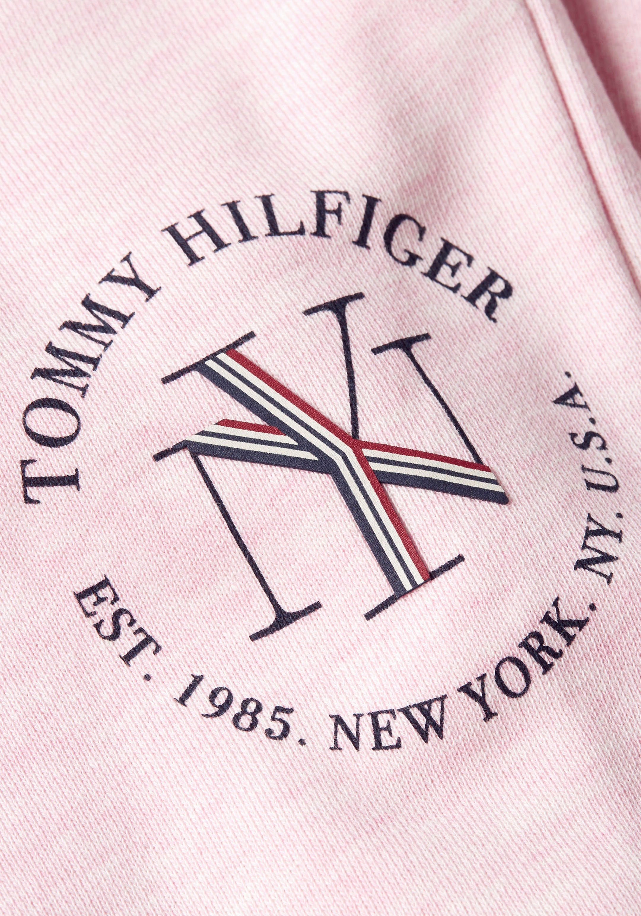 Tommy Hilfiger Sweatpants TAPERED ROUNDALL SWEATPANTS Hilfiger mit Tommy Markenlabel Classic-Pink-Heather NYC