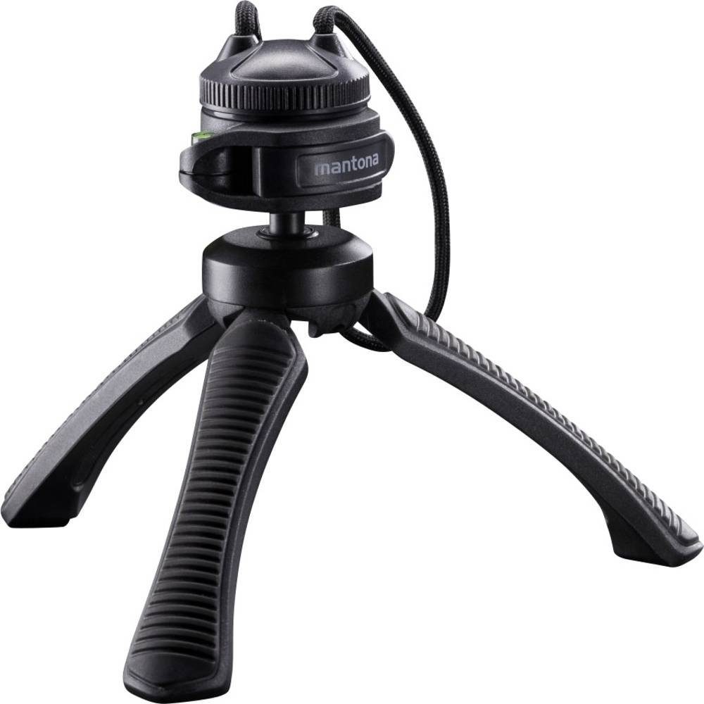 mantona Tischstativ 21404 Ministativ (Wasserwaage, inkl. Handschlaufe)