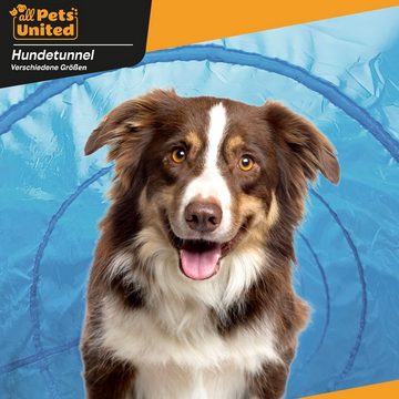 all Pets United Agility-Tunnel Hundetunnel Spieltunnel, inkl. Heringe und Transporttasche Hundehöhle