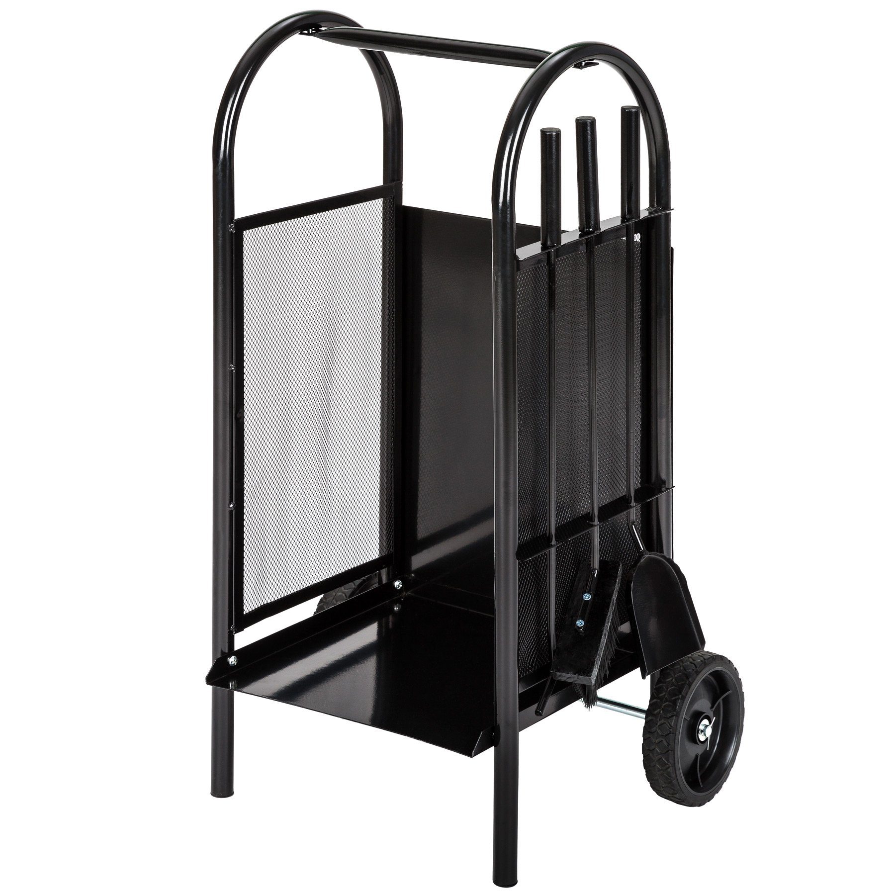 tectake Kaminholzregal Holzwagen, BxTxH:38,00x42,50x80,50 cm, aus günstig online kaufen