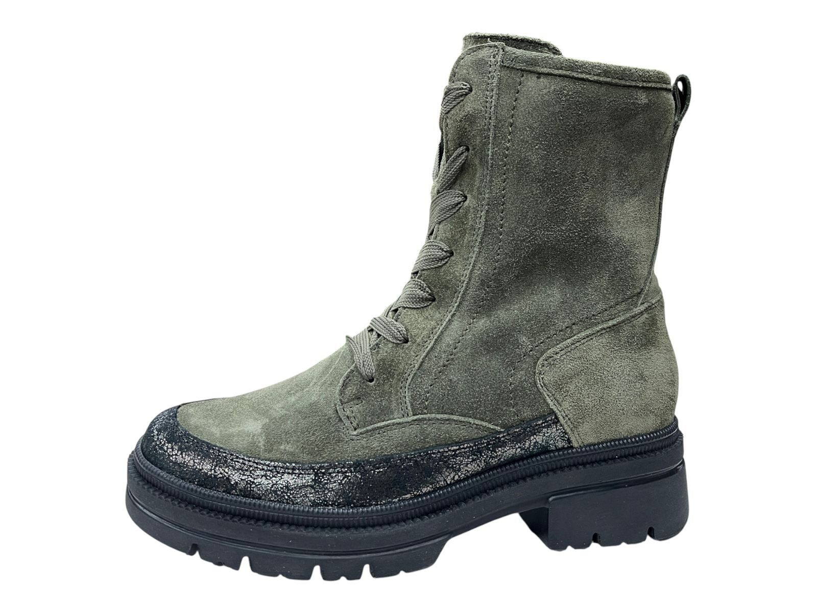 Waldläufer Waldläufer Damen Stiefel H-Amara 930806-201-246 anthrazit khaki Stiefelette