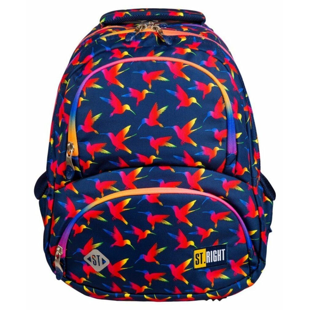 St.Right Kinderrucksack Schulrucksack Rainbow Birds