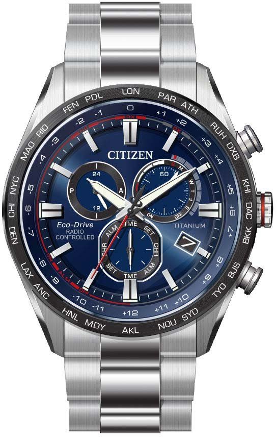 Citizen Funkchronograph CB5945-85L, Solar | Titanuhren