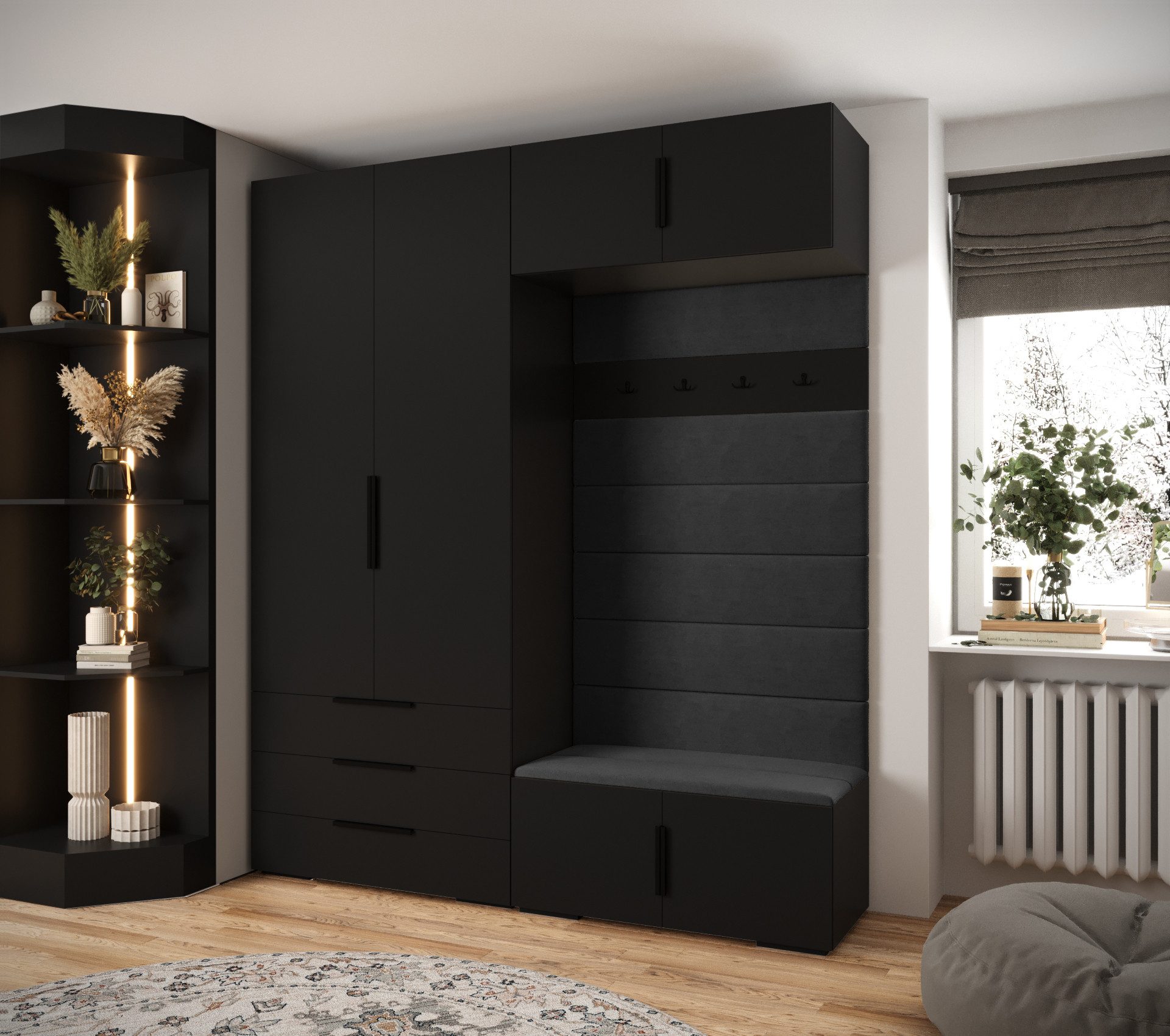 ABIKS MÖBEL Kompaktgarderobe INOVA 1 SATZ günstig online kaufen