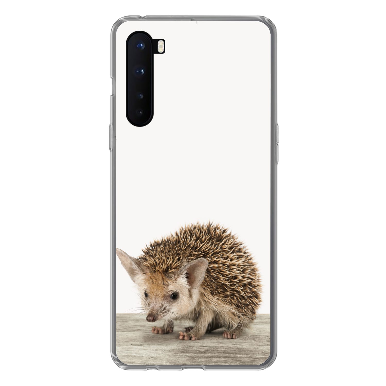 MuchoWow Handyhülle für OnePlus Nord Igel - Tiere - Jungen - Mädchen, Phone Case, Silikon, Schutzhülle Dünn