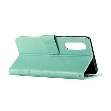 CoverKingz Handyhülle Hülle für Huawei P30 Handyhülle Flip Case Cover Handytasche, Schmetterling