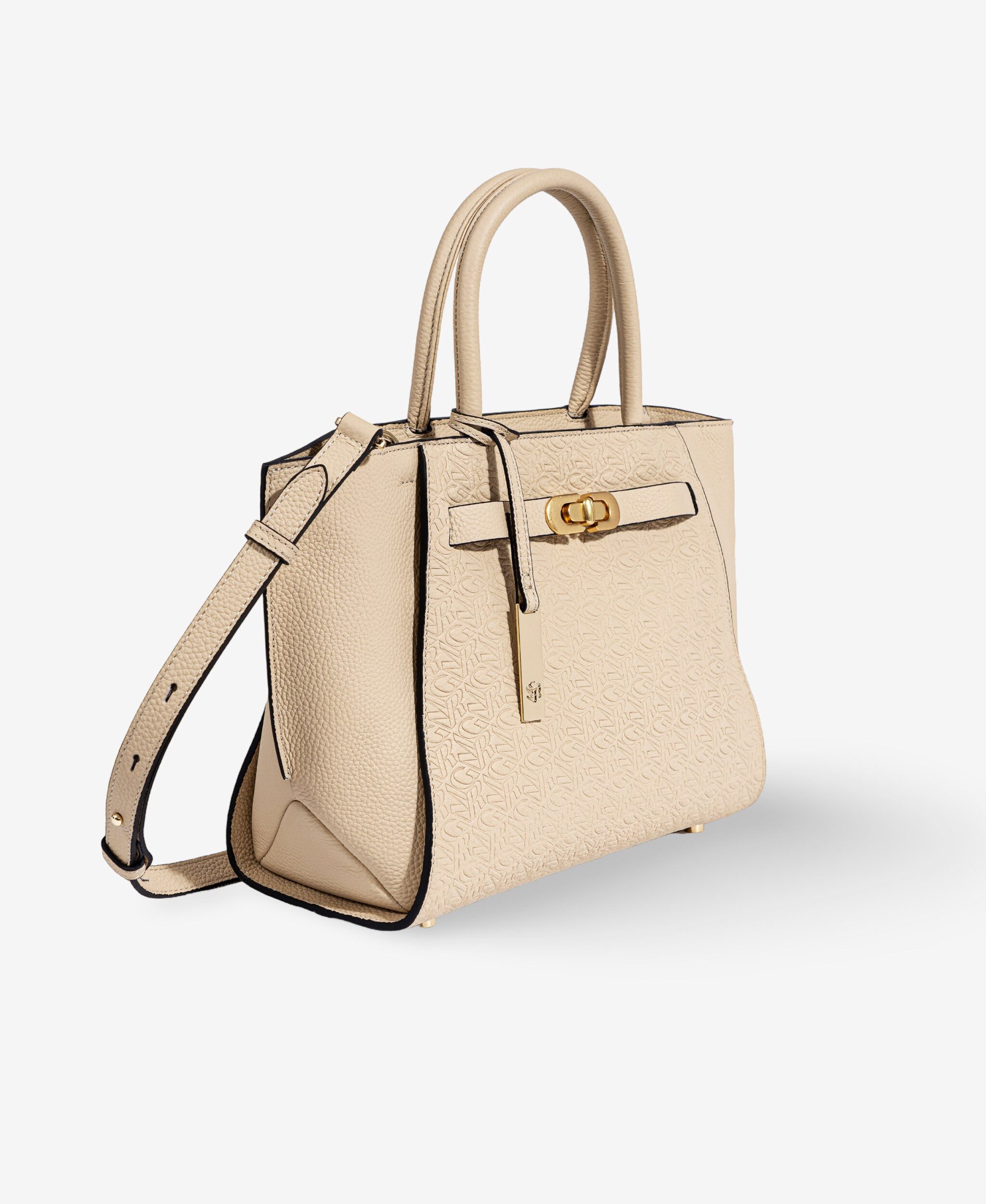 GLAMIRA Handtasche Lysandra Beiger Shopper (1-tlg), echt Leder, mit geräumigem Hauptfach