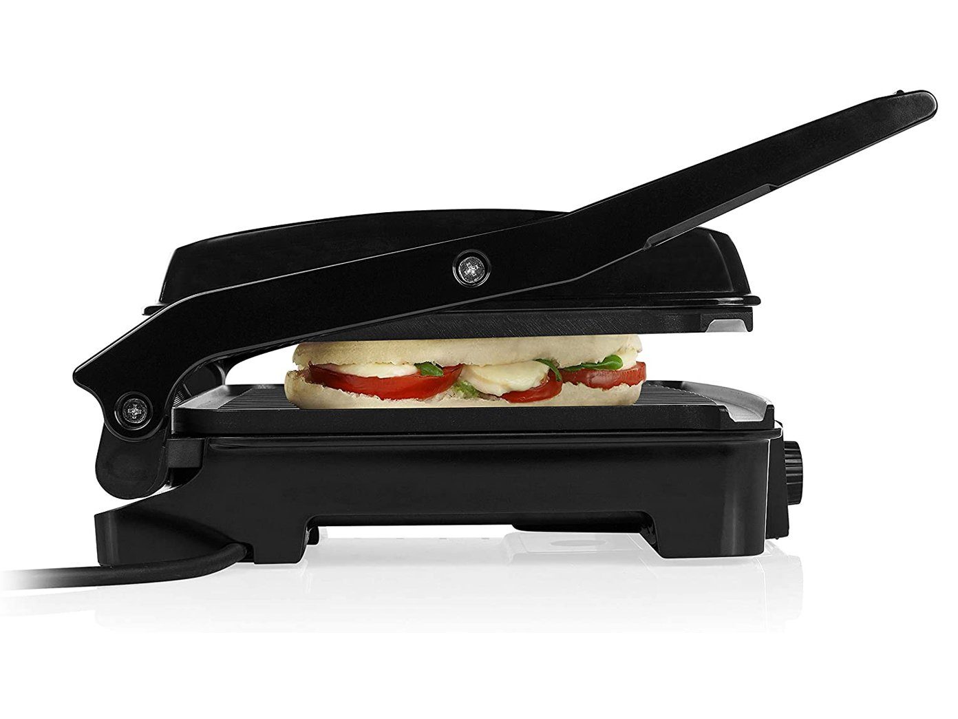 Tristar Kontaktgrill, 2000 W, Panini-Grill Multigrill Snackmaker Elektro Tischgrill 180⁰ öffnen