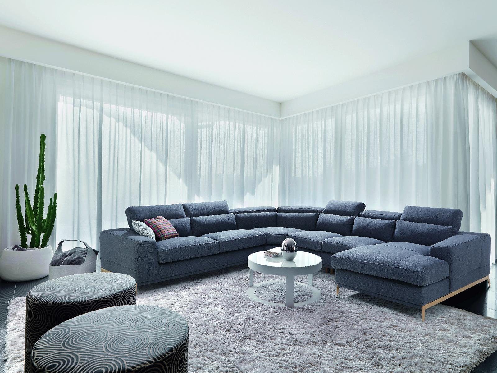 JVmoebel Ecksofa Wohnlandschaft Design Polster Couch U Form Sofas Couch, Made in Europe