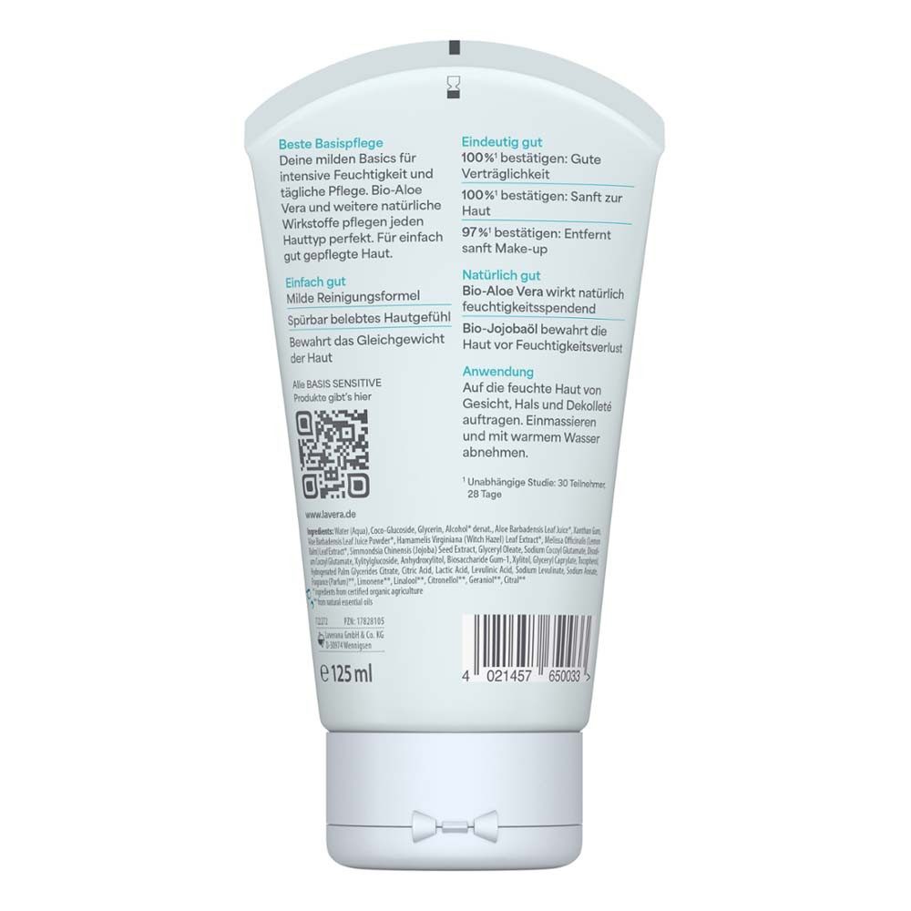 lavera Gesichtsreinigungsgel Basis Sensitiv - Waschgel 125ml